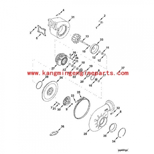 turbocharger 3599238 Engine parts kta19 qsk19