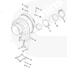 HX82 QSK19 turbocharger 4955345 3804494 3804730 4038024 5455598 engine parts for INDUSTRIAL