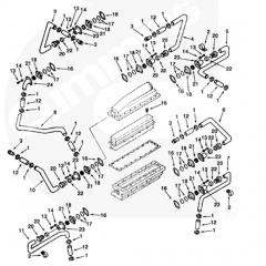 chongqing kta38 engine parts 3177308 water transfer tube