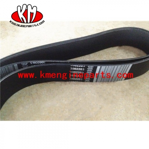 Chongqing kta19 fan belts engine parts 3002203 v ribbed belt