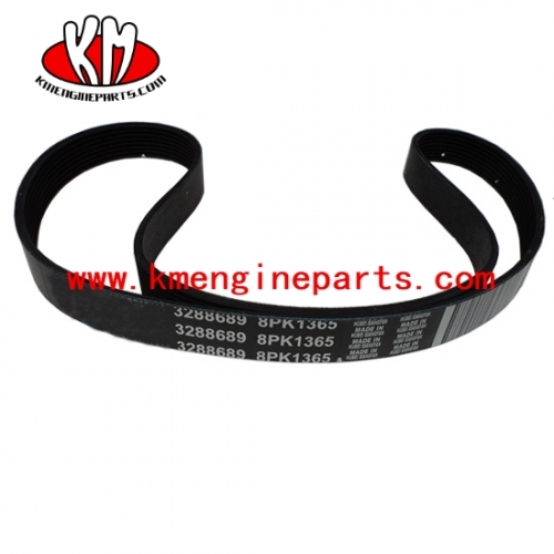 Kta19 4bt 6bt engine parts 3288689 8PK1365 ribbed v belt