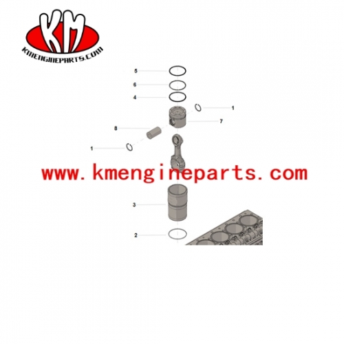 Xcec 4025162 qsm11 ism11 m11 engine cylinder liner kit