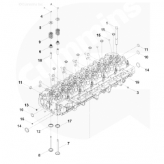 QSL9 cylinder head assy 4935787 4989710 4942139 5347974 5529500 engine parts